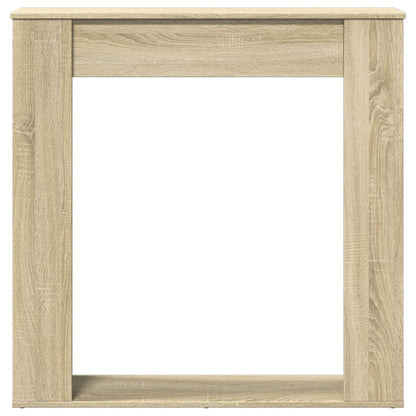 vidaXL Fireplace Surround Sonoma Oak 100x20x100 cm Engineered Wood