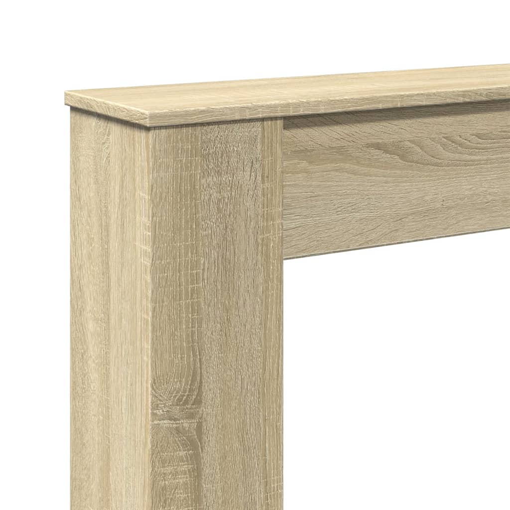 vidaXL Fireplace Surround Sonoma Oak 100x20x100 cm Engineered Wood