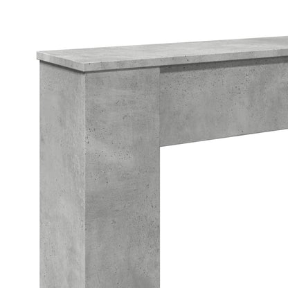 vidaXL Fireplace Surround Concrete Grey 100x20x100 cm Engineered Wood
