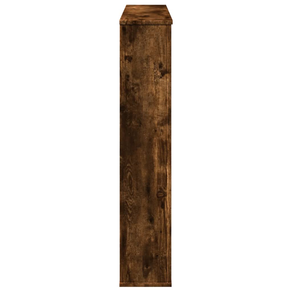 vidaXL Fireplace Surround Smoked Oak 100x20x100 cm Engineered Wood