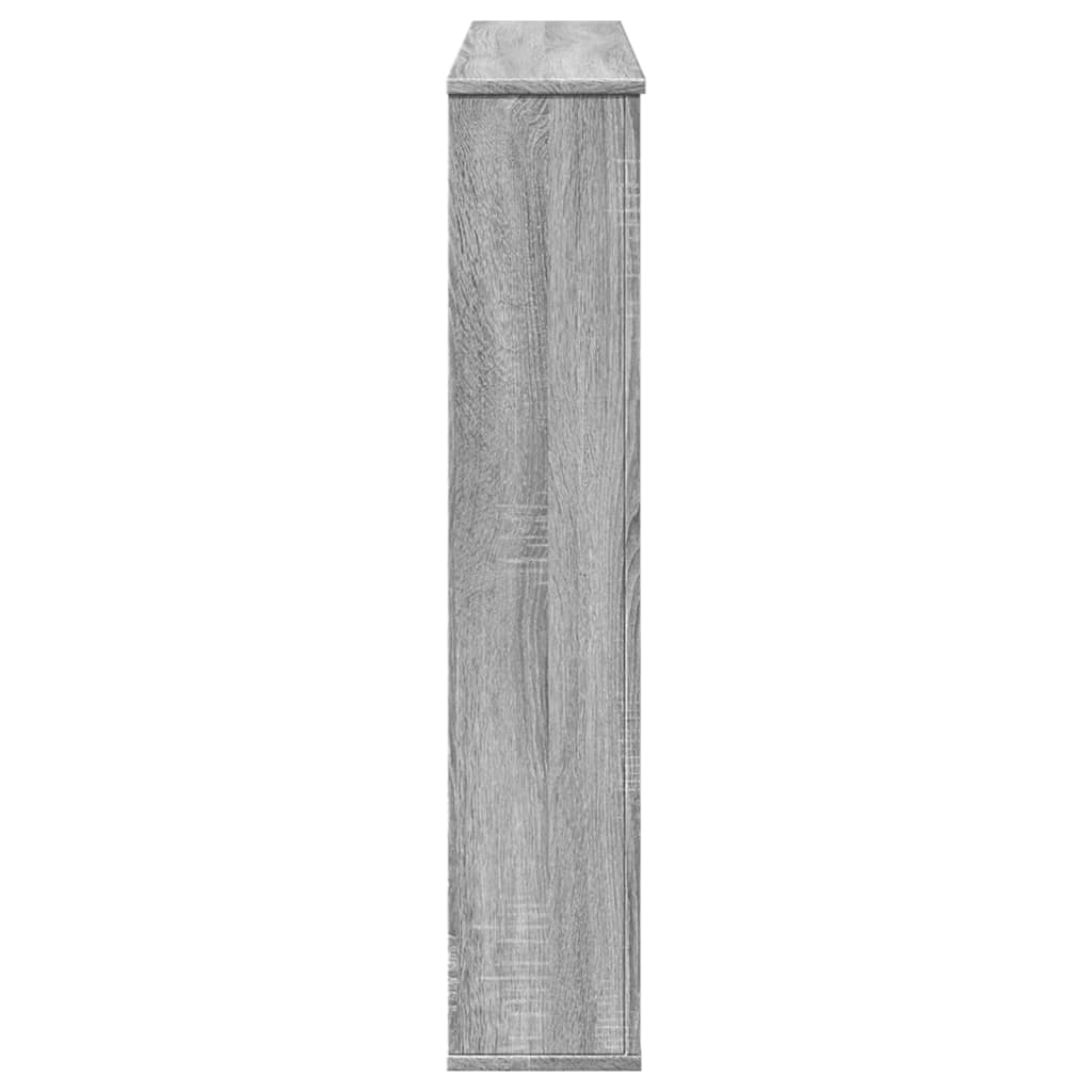 vidaXL Fireplace Surround Grey Sonoma 100x20x100 cm Engineered Wood