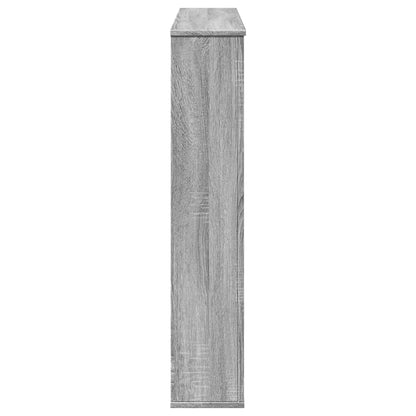 vidaXL Fireplace Surround Grey Sonoma 100x20x100 cm Engineered Wood