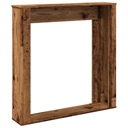 vidaXL Fireplace Surround Old Wood 100x20x100 cm Engineered Wood