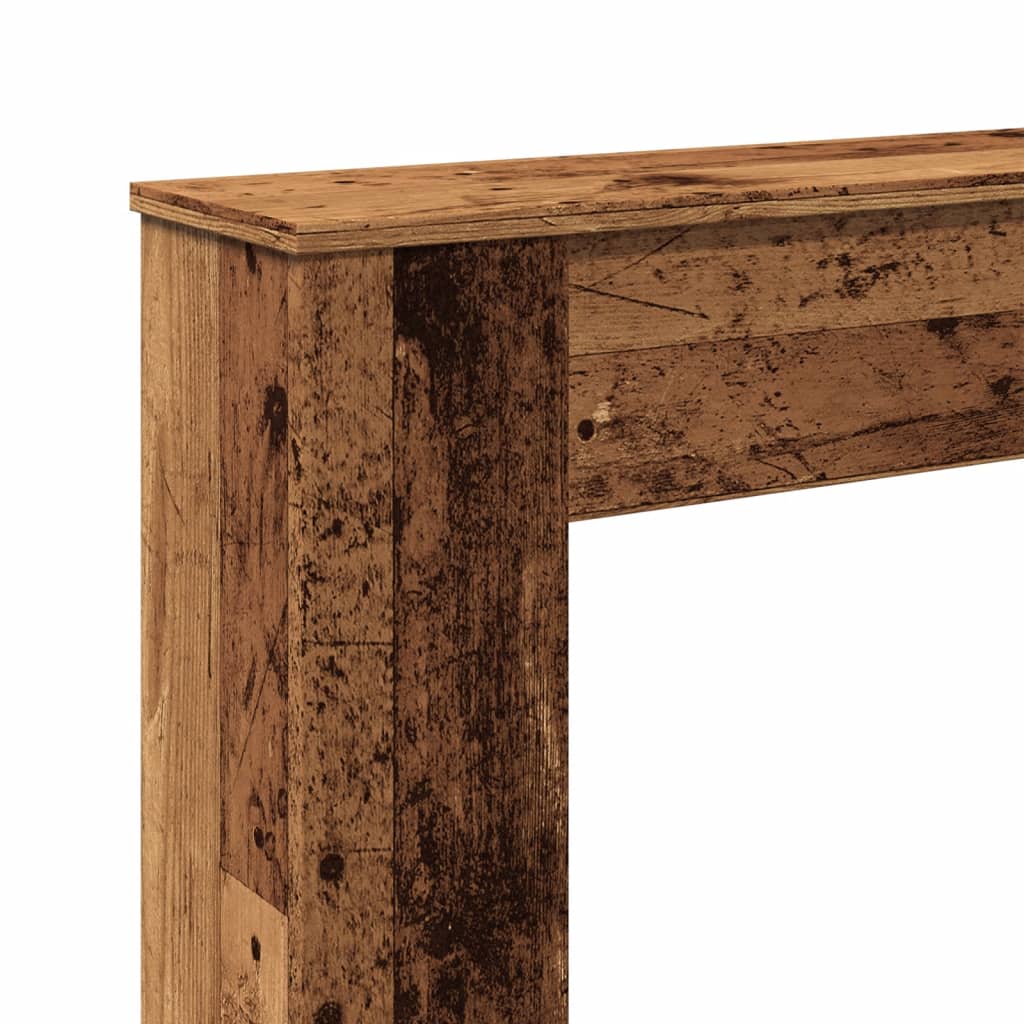 vidaXL Fireplace Surround Old Wood 100x20x100 cm Engineered Wood