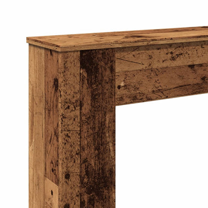 vidaXL Fireplace Surround Old Wood 100x20x100 cm Engineered Wood