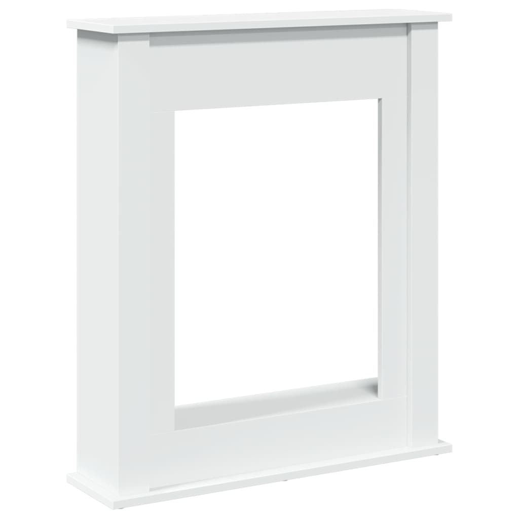 vidaXL Fireplace Surround White 75x20x87,5 cm Engineered Wood