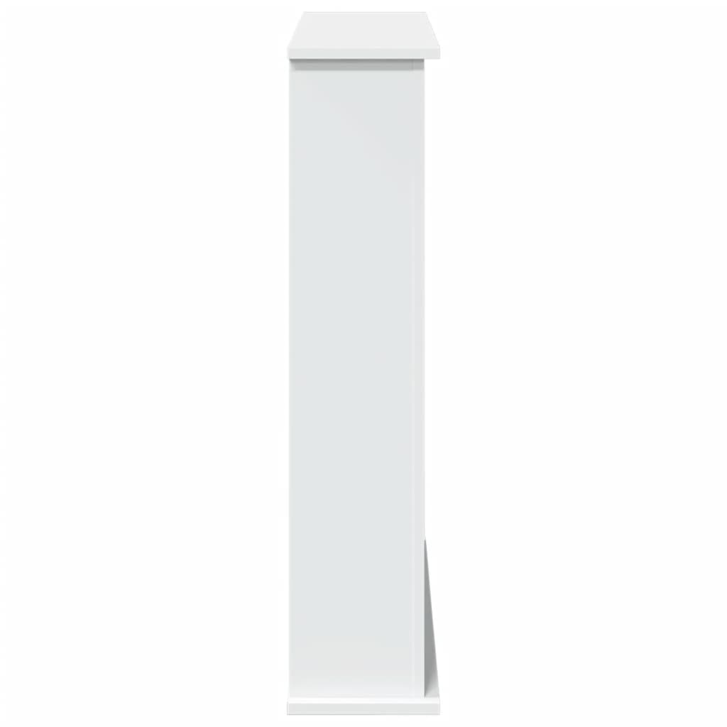 vidaXL Fireplace Surround White 75x20x87,5 cm Engineered Wood