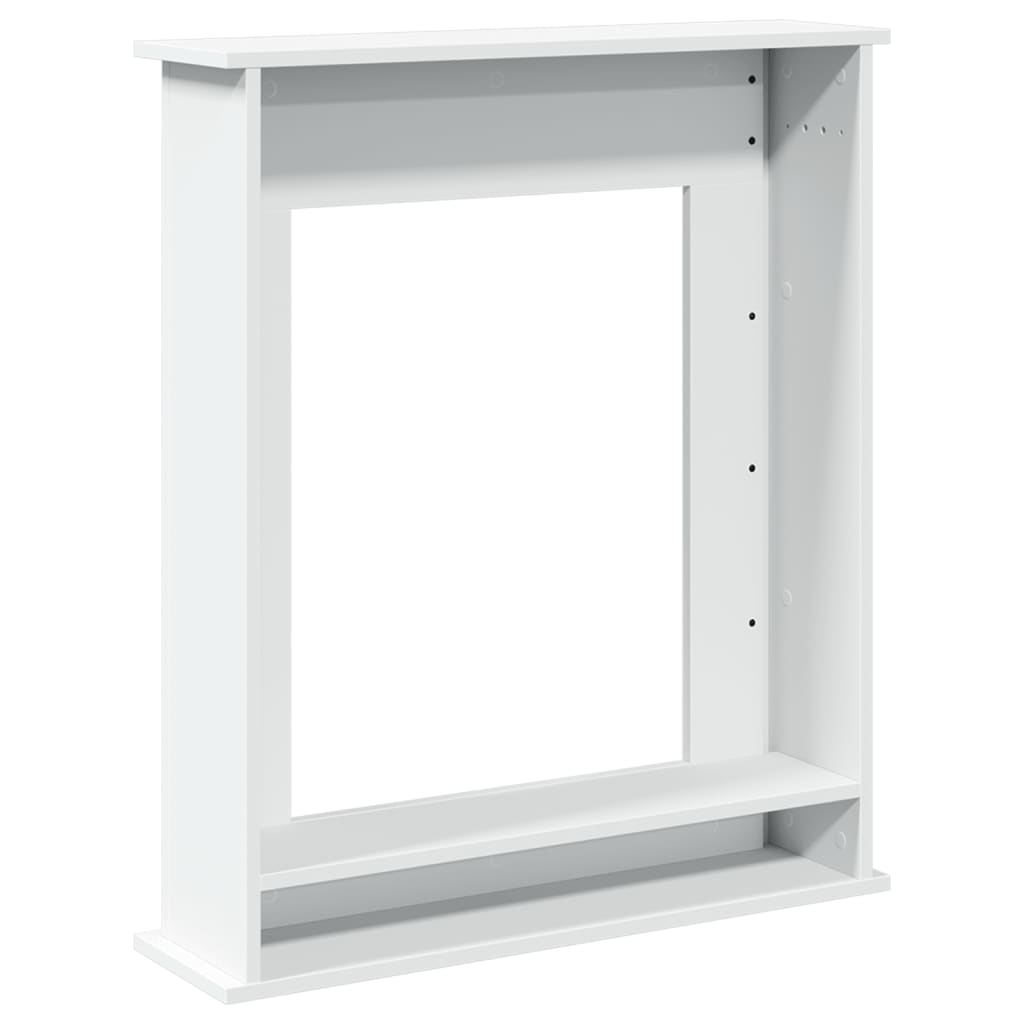 vidaXL Fireplace Surround White 75x20x87.5 cm Engineered Wood