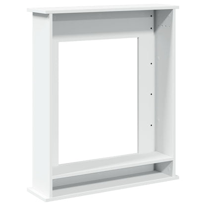 vidaXL Fireplace Surround White 75x20x87.5 cm Engineered Wood