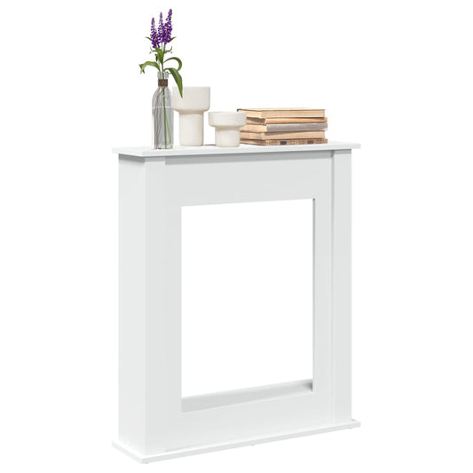 vidaXL Fireplace Surround White 75x20x87,5 cm Engineered Wood