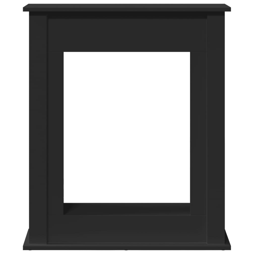 vidaXL Fireplace Surround Black 75x20x87.5 cm Engineered Wood