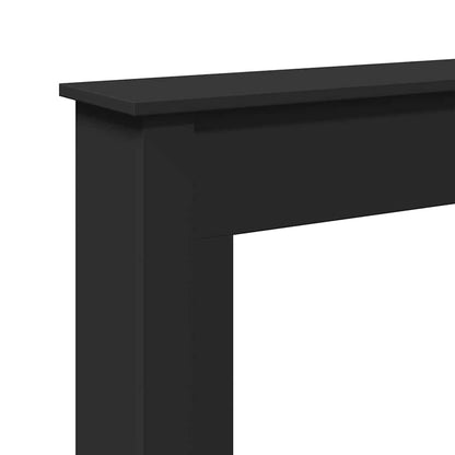vidaXL Fireplace Surround Black 75x20x87.5 cm Engineered Wood