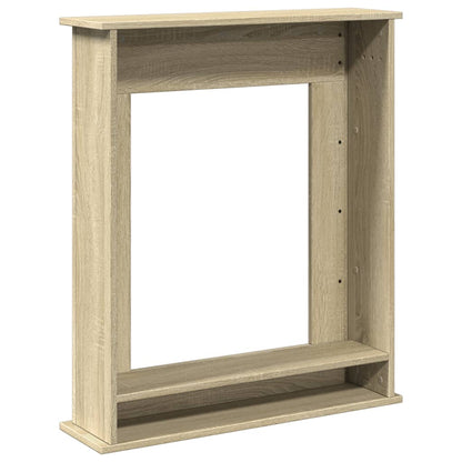 vidaXL Fireplace Surround Sonoma Oak 75x20x87.5 cm Engineered Wood