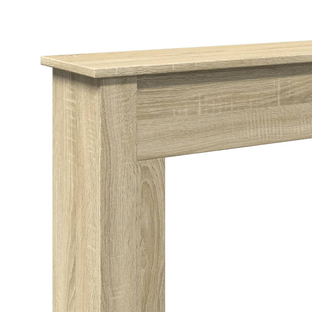 vidaXL Fireplace Surround Sonoma Oak 75x20x87,5 cm Engineered Wood