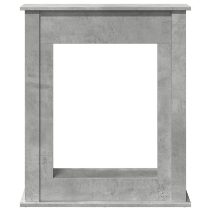vidaXL Fireplace Surround Concrete Grey 75x20x87.5 cm Engineered Wood