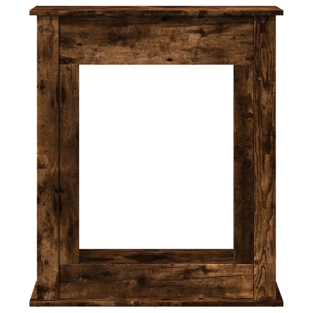 vidaXL Fireplace Surround Smoked Oak 75x20x87.5 cm Engineered Wood