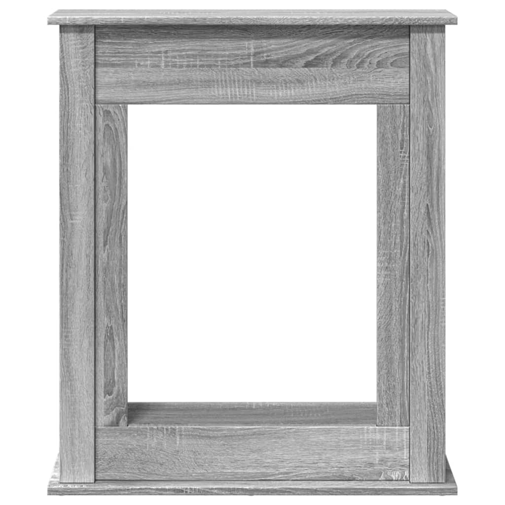 vidaXL Fireplace Surround Grey Sonoma 75x20x87.5 cm Engineered Wood