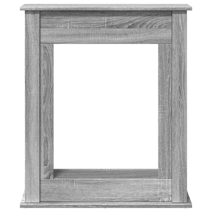 vidaXL Fireplace Surround Grey Sonoma 75x20x87.5 cm Engineered Wood
