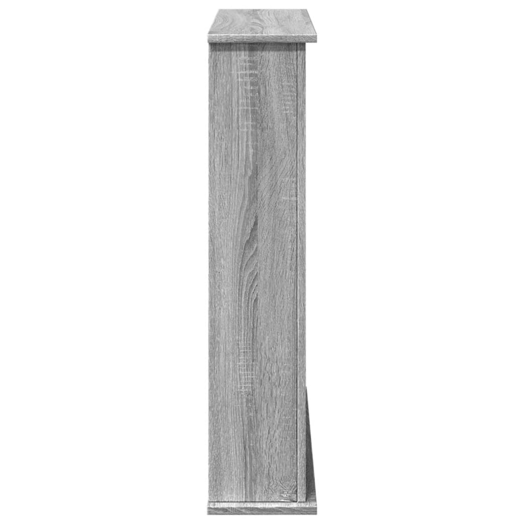 vidaXL Fireplace Surround Grey Sonoma 75x20x87.5 cm Engineered Wood