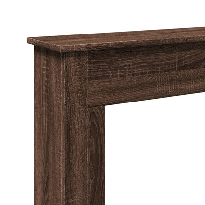 vidaXL Fireplace Surround Brown Oak 75x20x87.5 cm Engineered Wood