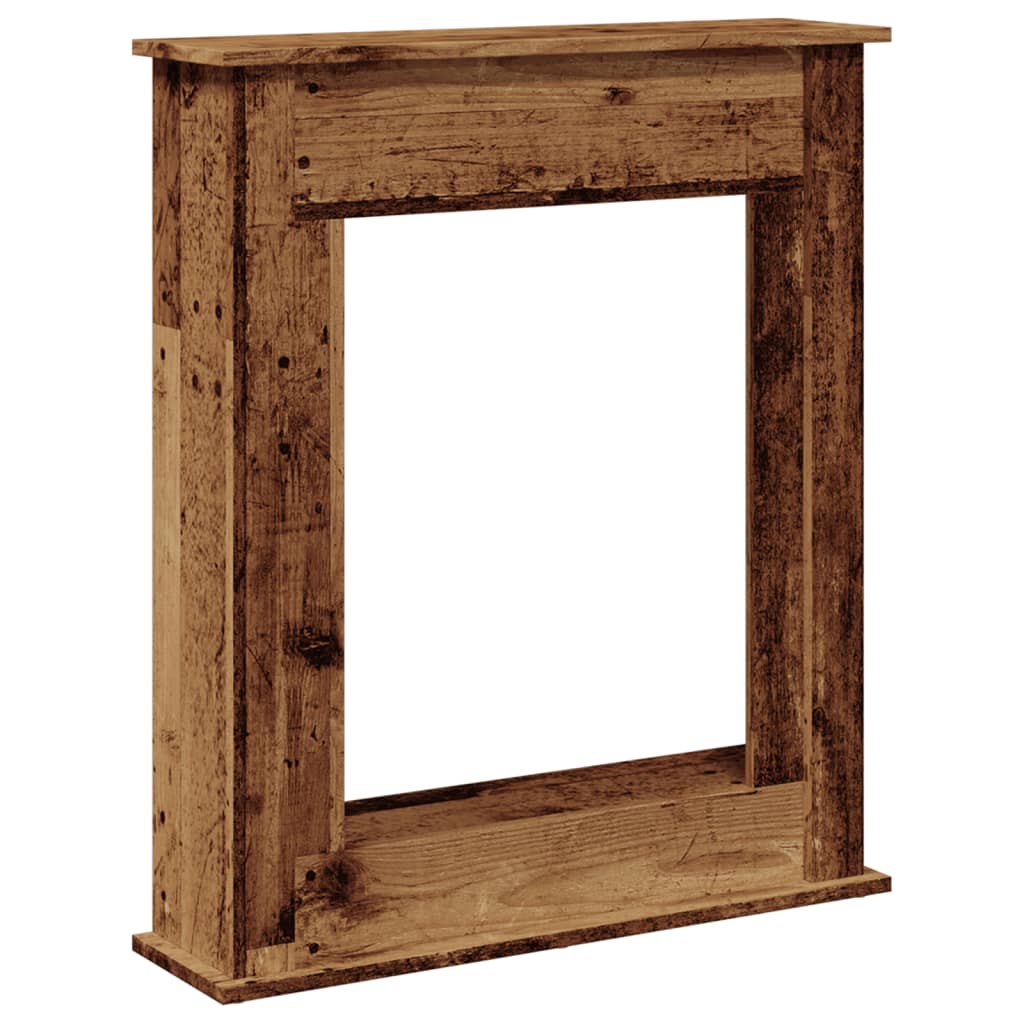 vidaXL Fireplace Surround Old Wood 75x20x87.5 cm Engineered Wood