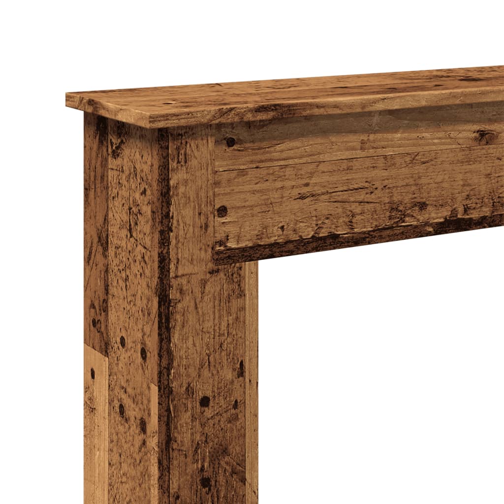 vidaXL Fireplace Surround Old Wood 75x20x87.5 cm Engineered Wood