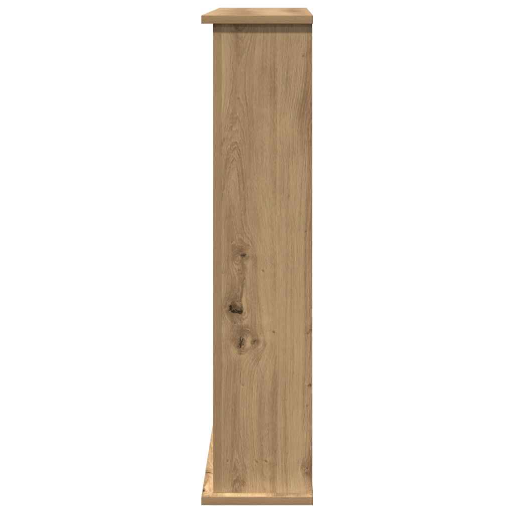 vidaXL Fireplace Surround Artisan Oak 75x20x87.5 cm Engineered Wood