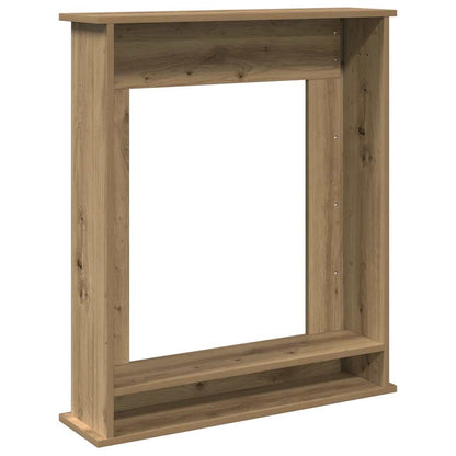 vidaXL Fireplace Surround Artisan Oak 75x20x87.5 cm Engineered Wood
