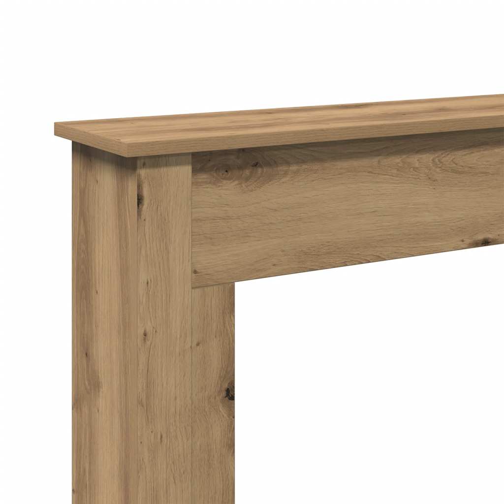 vidaXL Fireplace Surround Artisan Oak 75x20x87.5 cm Engineered Wood