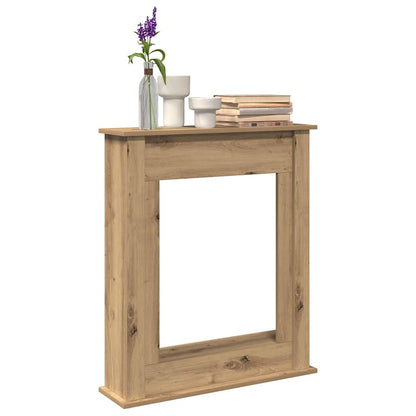 vidaXL Fireplace Surround Artisan Oak 75x20x87.5 cm Engineered Wood