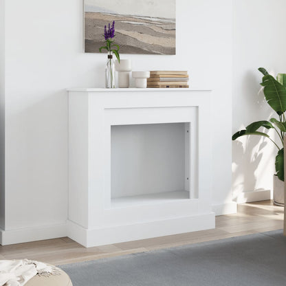 vidaXL Fireplace Surround White 90x30x90 cm Engineered Wood