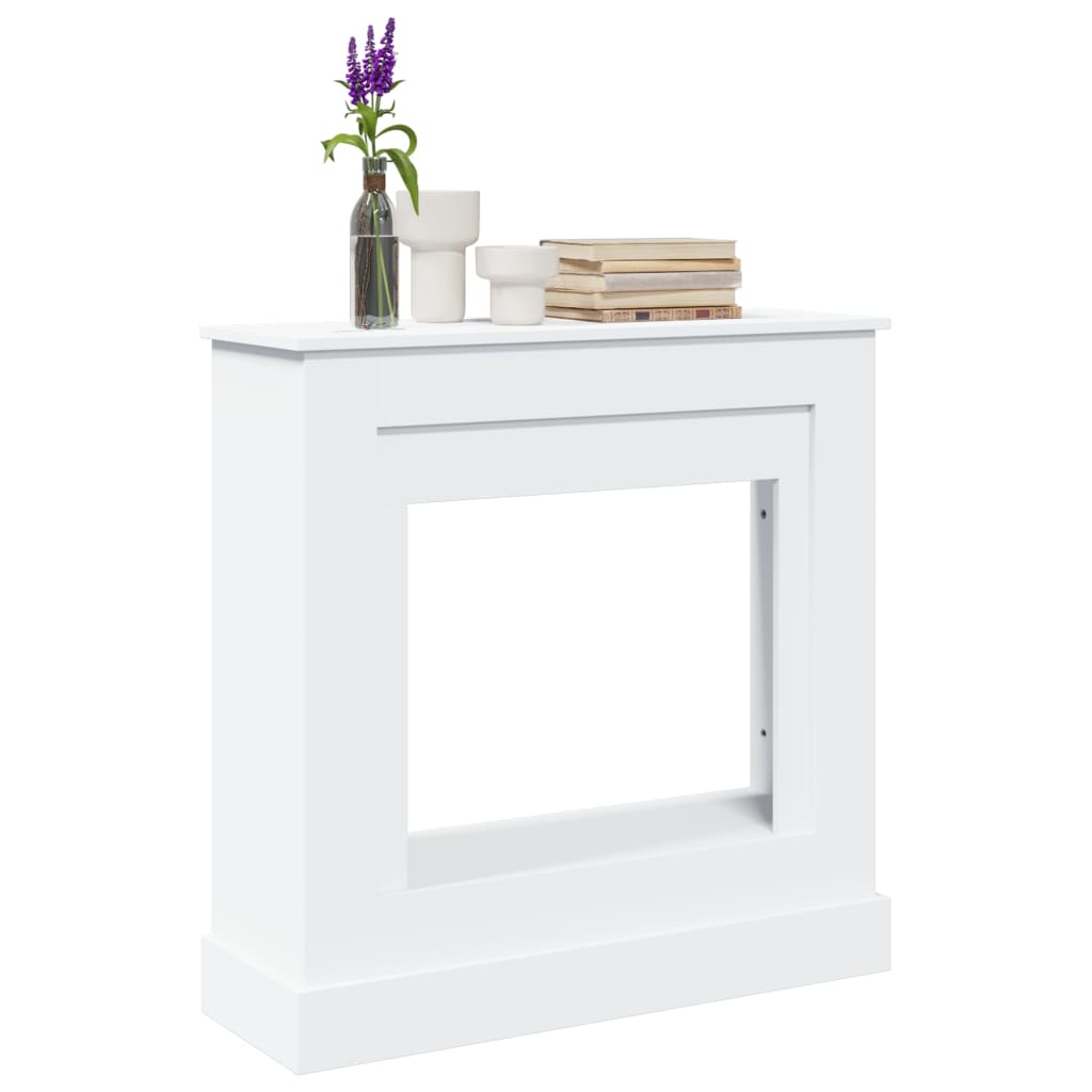 vidaXL Fireplace Surround White 90x30x90 cm Engineered Wood