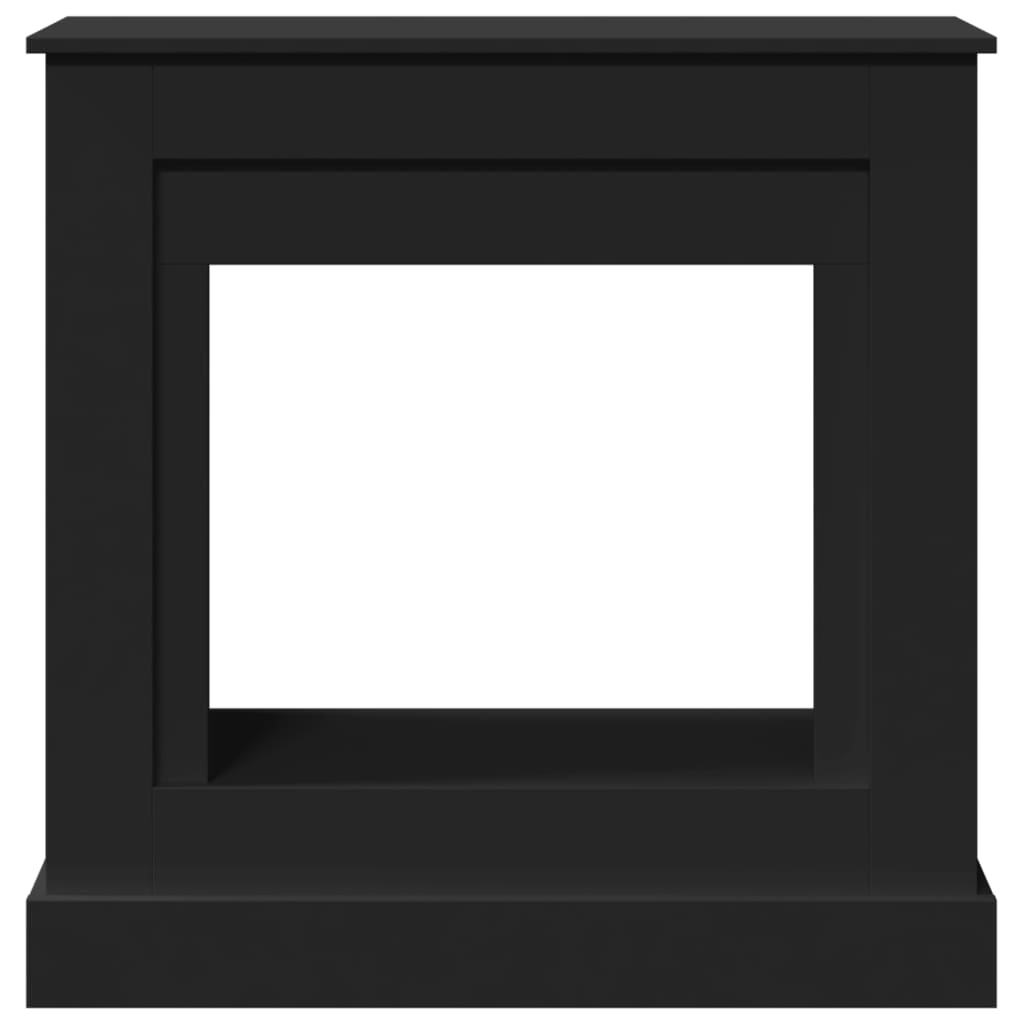 vidaXL Fireplace Surround Black 90x30x90 cm Engineered Wood