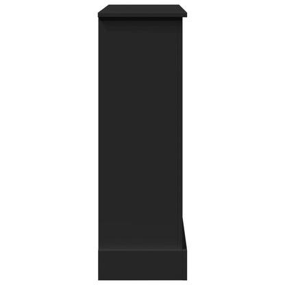 vidaXL Fireplace Surround Black 90x30x90 cm Engineered Wood