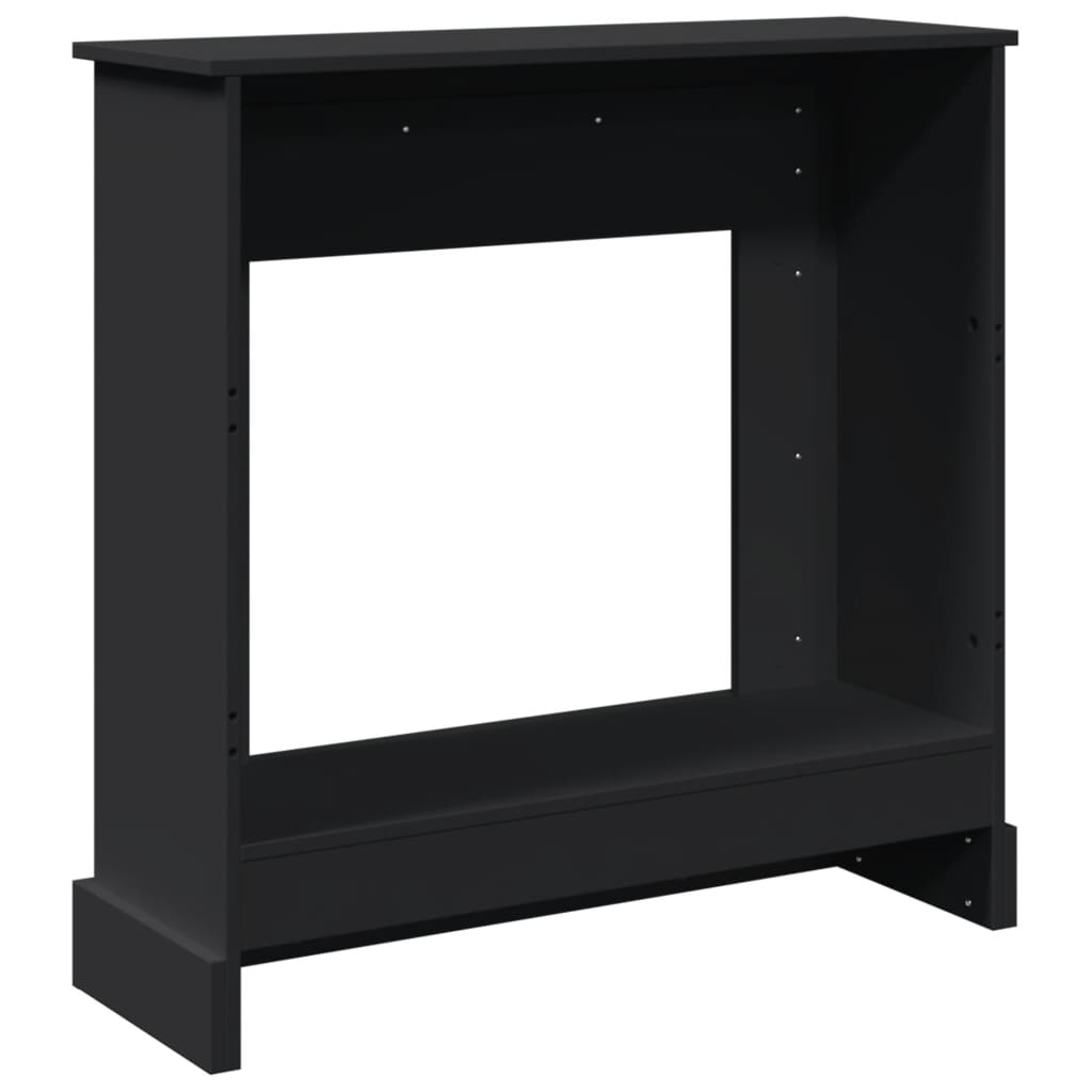 vidaXL Fireplace Surround Black 90x30x90 cm Engineered Wood