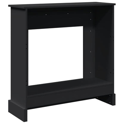 vidaXL Fireplace Surround Black 90x30x90 cm Engineered Wood