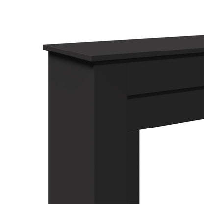 vidaXL Fireplace Surround Black 90x30x90 cm Engineered Wood