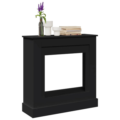 vidaXL Fireplace Surround Black 90x30x90 cm Engineered Wood