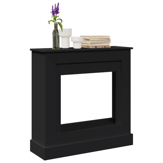 vidaXL Fireplace Surround Black 90x30x90 cm Engineered Wood