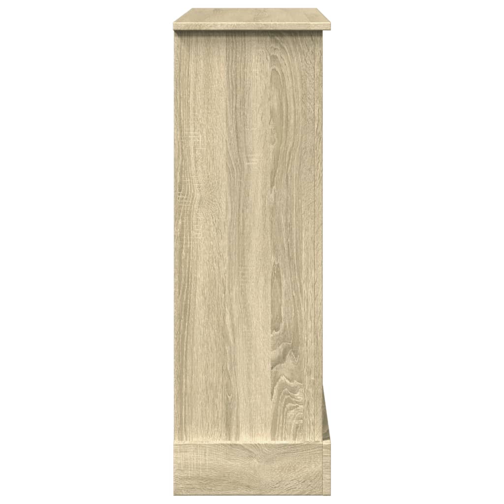 vidaXL Fireplace Surround Sonoma Oak 90x30x90 cm Engineered Wood