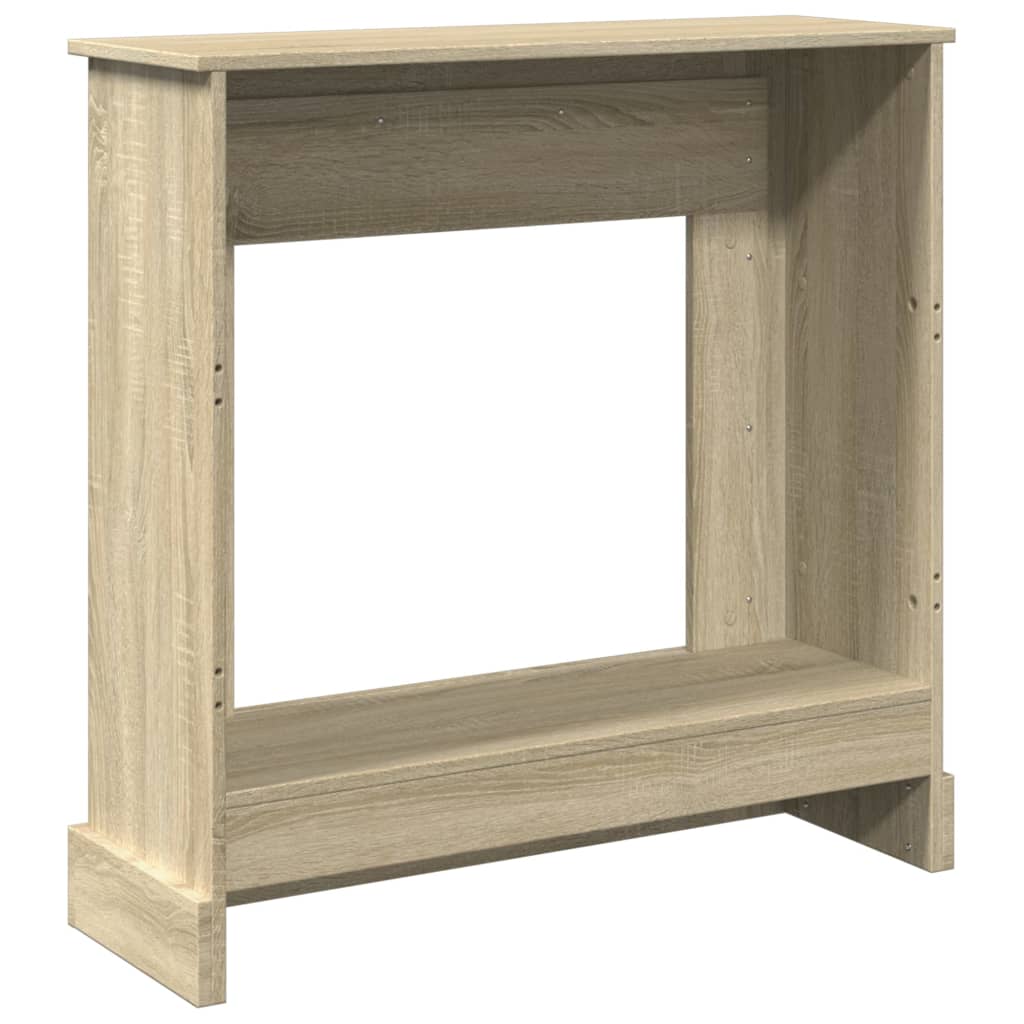 vidaXL Fireplace Surround Sonoma Oak 90x30x90 cm Engineered Wood
