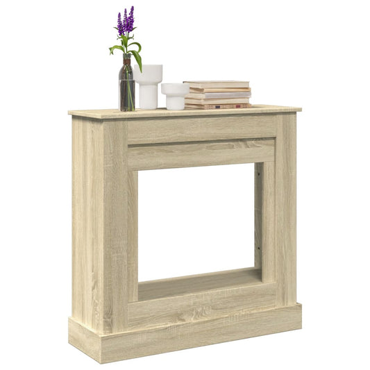 vidaXL Fireplace Surround Sonoma Oak 90x30x90 cm Engineered Wood