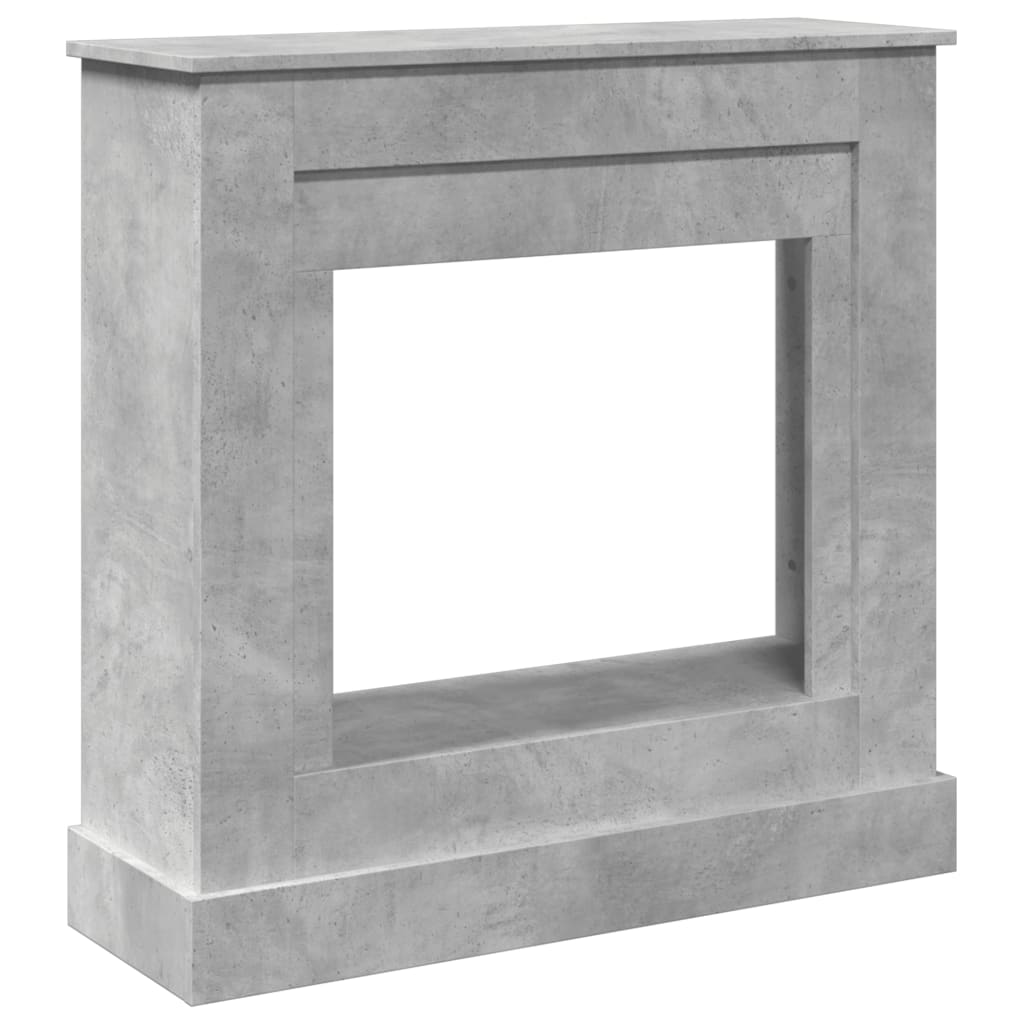 vidaXL Fireplace Surround Concrete Grey 90x30x90 cm Engineered Wood