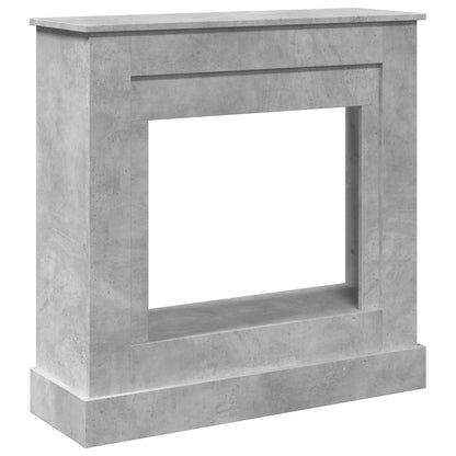 vidaXL Fireplace Surround Concrete Grey 90x30x90 cm Engineered Wood