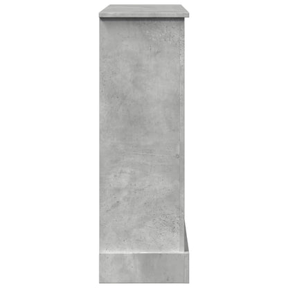 vidaXL Fireplace Surround Concrete Grey 90x30x90 cm Engineered Wood