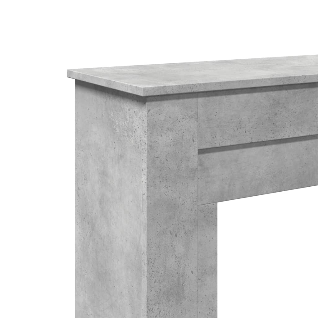 vidaXL Fireplace Surround Concrete Grey 90x30x90 cm Engineered Wood