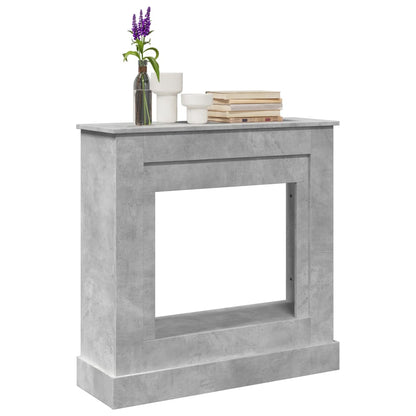vidaXL Fireplace Surround Concrete Grey 90x30x90 cm Engineered Wood