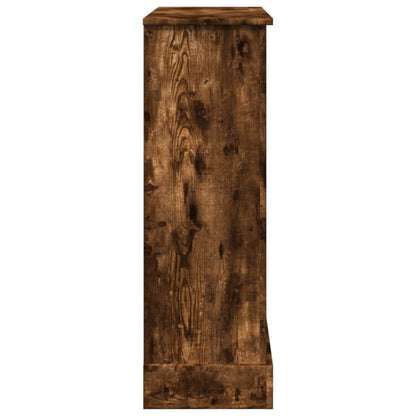 vidaXL Fireplace Surround Smoked Oak 90x30x90 cm Engineered Wood