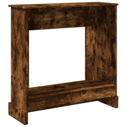 vidaXL Fireplace Surround Smoked Oak 90x30x90 cm Engineered Wood