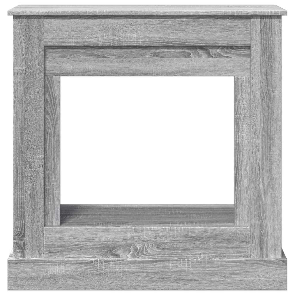 vidaXL Fireplace Surround Grey Sonoma 90x30x90 cm Engineered Wood